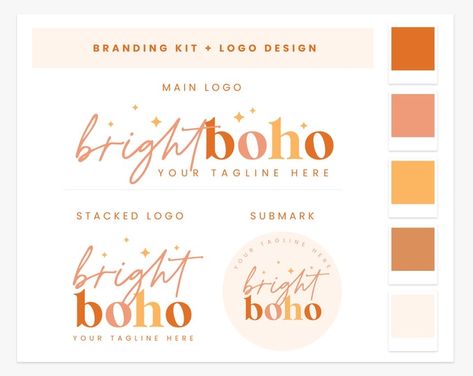 Bright Boho Branding, Boho Branding Inspiration, Latest Website Design Trends, Modern Website Design Inspiration, Creative Website Design Inspiration, Branding Boards, Submark Logo, Girlboss Aesthetic, Black Branding