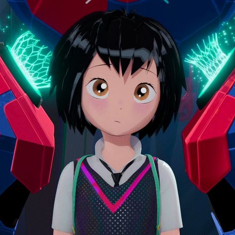 Peni Parker, Penny Parker, Parker Spiderman, Spider Man Into The Spider Verse, Into The Spider Verse, Spiderman Artwork, Spider Gwen, Pinturas Disney, Marvel Girls