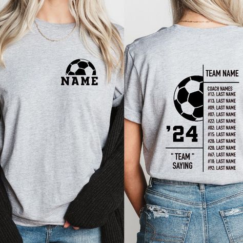 Coloring Names, Soccer Tshirt Designs, Kids Soccer Team, Soccer Shirts Designs, Soccer Fan Shirts, Soccer Team Shirts, Team Shirt Designs, Soccer Coach Gifts, Soccer Tournament