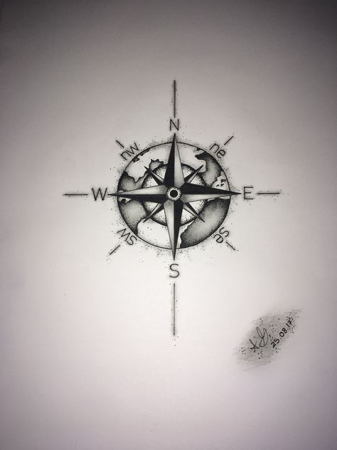 Compass Tattoo Drawing, Maple Leaf Tattoos, Simple Compass Tattoo, Compass Tattoo Men, Casino Tattoo, Love Symbol Tattoos, Left Arm Tattoos, Chest Tattoo Ideas, Lion King Tattoo