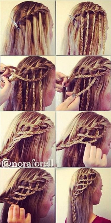 Amazing Hairstyle: Rope Braid. This is awesome! Medieval/Lord of the Rings worthy braids! |Cool braids||Braided hairstyles| Waterfall Hair, French Twist Hair, Rope Braid, Cool Braids, Hair Braiding, Great Hair, Chris Hemsworth, Hair Dos, Gorgeous Hair