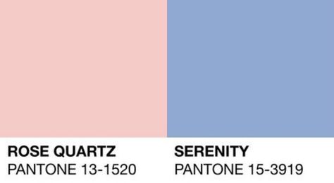 Pantone colours of the year 2016 - Rose Quartz and Serenity Pantone Serenity, Rose Quartz And Serenity, Pantone 2016, Rose Quartz Serenity, Pantone Palette, Princess And The Pauper, Serenity Blue, Pink Images, Unique Color Combinations