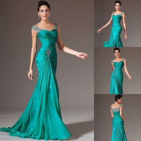 Long Chiffon Evening Dress, Sleeve Prom Dresses, Cap Sleeve Prom Dress, Prom Dresses 2018, Prom Dresses 2017, Prom Dresses Gowns, Evening Party Gowns, Chiffon Evening Dresses, Pageant Gowns