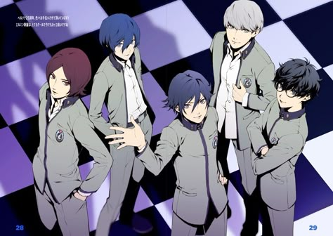 Persona Protagonists, Artsy Boy, Dark Hour, Makoto Yuki, Persona Crossover, Ff7 Remake, Persona 1, Persona 5 Anime, New Illustration