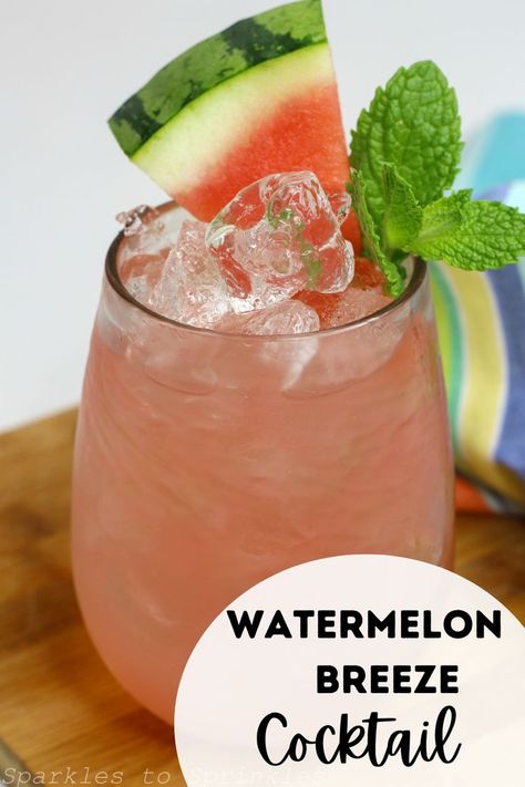 Watermelon Breeze, Coconut Rum Drinks, Sitting On The Porch, What Is Healthy Food, Watermelon Drink, Party Food And Drinks, Coconut Rum, 140 Pounds, Drinks Alcohol Recipes