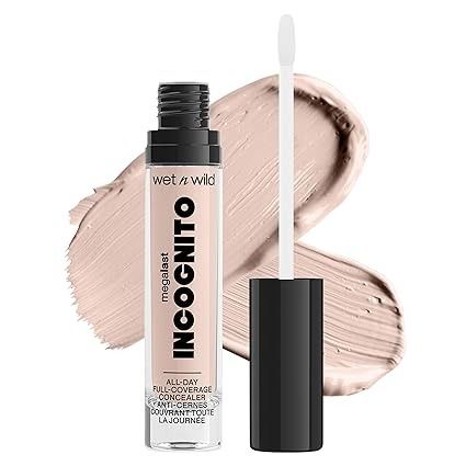 Amazon.com : wet n wild Mega Last Incognito All-Day Full Coverage Liquid Matte Concealer, Light Beige, 0.18 Ounce : Beauty & Personal Care Best Drugstore Concealer, Matte Concealer, Drugstore Concealer, Hyper Pigmentation, Mango Seed, Wet N Wild Makeup, Covering Dark Circles, Natural Skin Tone, Full Coverage Concealer