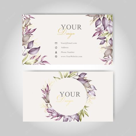 Premium Vector | Beautiful floral business card template card Skincare Pictures, Floral Card Template, Florist Business Card, Floral Business Cards, Graphic Design Business Card, Floral Business, Business Basics, Small Business Advice, Business Card Design Creative