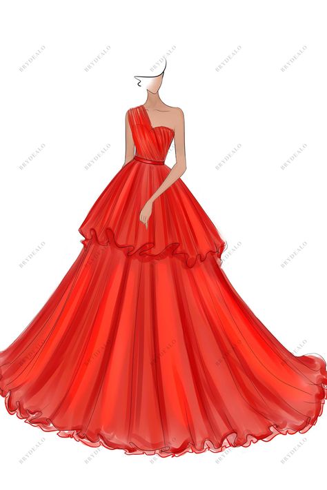 Fashion Related Drawings, Sketch Dress Fashion Design, Designer Sketches Fashion, Short Dresses Sketches Design, Gown Designs Drawing, Outfit Ideas Sketches, Fashion Illustration Sketches Dresses Design Inspirational, Ball Gown Sketches, Ball Gown Drawing