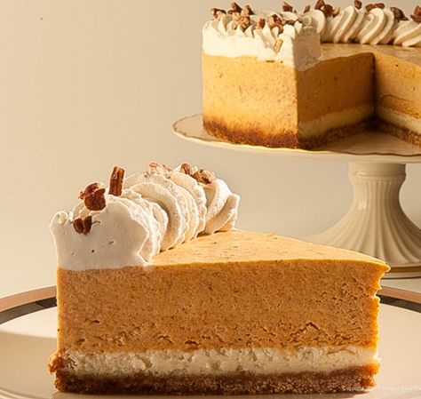 Healthy Pumpkin Dessert, Apple Crisp Cheesecake, Mousse Cake Recipe, Pumpkin Mousse, Most Popular Desserts, Carrot Cake Cheesecake, Baking Equipment, Popular Desserts, Toasted Pecans