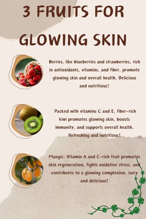 Fruits For Glowing Skin, Collagen Boosting Foods, Get Glowing Skin Naturally, Best Foods For Skin, Glowing Skin Naturally, Pregnancy Vitamins, Tips Saludables, Food For Glowing Skin, Foods For Healthy Skin