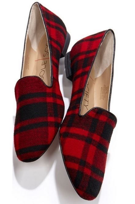 Christmas Hostess, Dsw Shoes, Plaid Shoes, Plaid Flats, Tartan Christmas, Printed Flats, Red Flats, Wool Slippers, Shoes Photo