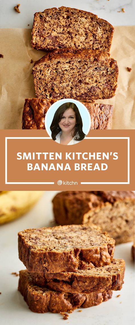 Smitten Kitchen's Banana Bread Recipe Review | Kitchn Smitten Kitchen Banana Bread, Ultimate Banana Bread Recipe, Smitten Kitchen Recipes, Cinnamon Banana Bread, Einkorn Recipes, Zucchini Banana, Zucchini Banana Bread, Knead Bread Recipe, Kitchen S