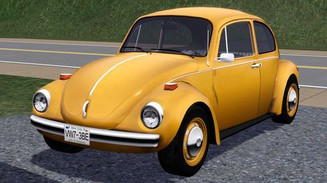 Mod The Sims - 1973 Volkswagen Beetle Around The Sims 4, Sims 4 Cottage, Classic Beetle, Sims 3 Cc Finds, Sims 3 Mods, Sims Baby, Cc Furniture, Vw Cc, Volkswagen Cc