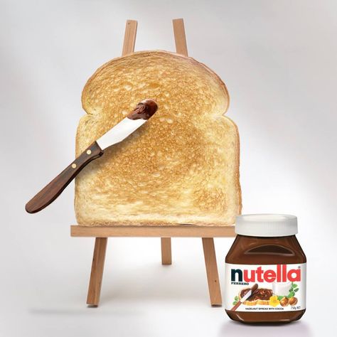 Butter Ads Creative, Nutella Ads Creative, Breakfast Advertising, Peanut Butter Poster Design, Peanut Butter Advertisement, Social Media Campaign Design, Ads Creative Advertising Ideas, Creative Advertising Design, Food Advertising