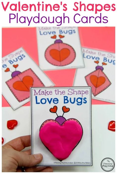 Create 2D Shapes with this fun sensory hands-on learning activity for Preschool. Prek Valentines Science, Prek Fun Friday Activities, Love Bug Preschool Activities, Valentines Playdough Mats, Love Monster Activities Preschool, Valentine Playdough Mats, Valentines Gross Motor Activities, Valentine’s Day Preschool Crafts, Valentine’s Day Preschool Activities