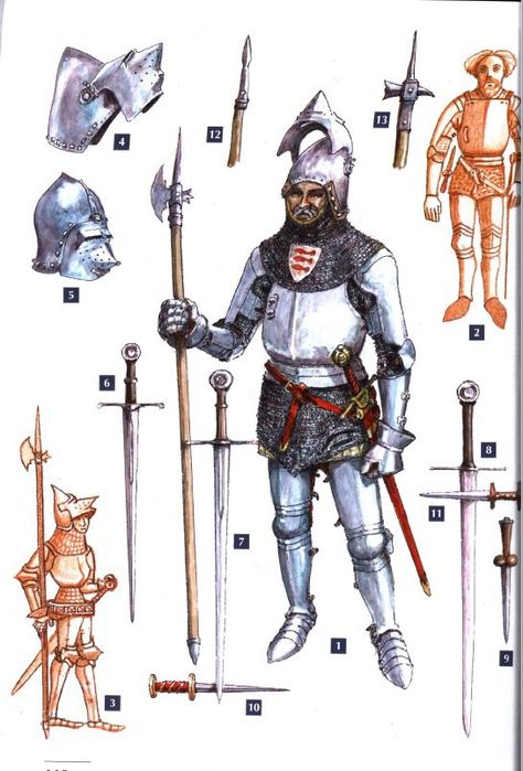 Medieval People, 15th Century Armor, Medieval Knight Armor, Knight Drawing, Medieval Artwork, Century Armor, Historical Warriors, Medieval Ages, Historical Armor