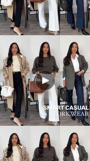 99K views · 8.3K reactions | 8 smart casual workwear outfits 👩🏻‍💻💼 wearing a mix of jeans, flats, boots and trainers (for those that have a more relaxed office dress code) 💁🏻‍♀️

Outfits will be linked on my stories and in my bio 🫶🏽 

.
.
Workwear, autumn workwear, office outfit, office wear, corporate outfit, fall workwear, smart casual, styling reel, outfit inspo, trench coat 

#workwear #workoutfit #officeoutfit #officewear | Olivia Orza Autumn Office Outfits Women 2024, Structured Winter Workwear Blazer, Mid-rise Jeans For Winter Workwear, Feminine Winter Workwear Cardigan, Chic Winter Workwear Shirt, Smart Casual Work Outfit Women, Office Dress Code, Smart Casual Work Outfit, Fall Workwear