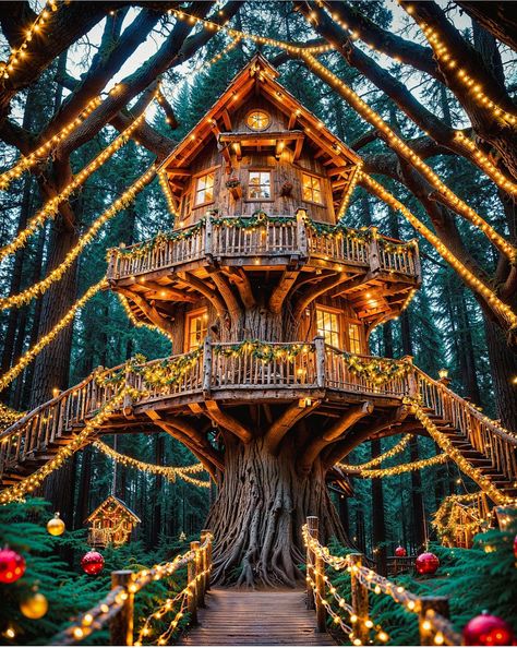 Tree House Architecture, Royal Castles Interior, Beautiful Tree Houses, Magical Room, Diy Pallets, Cool Tree Houses, Magical Tree, Maximalist Design, Tree House Designs