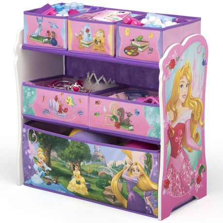 Princess Furniture, Bin Design, Toy Storage Organizer, Disney Princess Toys, Toy Organizer, Princess Toys, Toy Storage Organization, Toy Bins, Delta Children