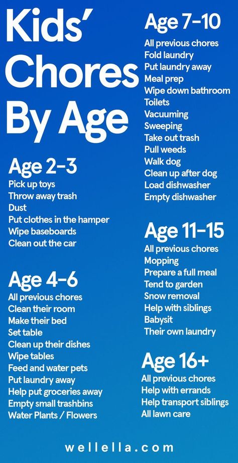 Kids Chores By Age, Chores By Age, Kids Discipline, Discipline Chart, Uppfostra Barn, Kids Chores, Mind Maps, Cleaning Tasks, Smart Parenting