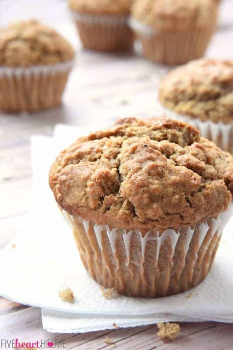 Big Batch Muffin Recipes, Eggplant Sticks, Half Recipe, Crunches Challenge, Spiced Oatmeal, Greek Yogurt Muffins, Oatmeal Muffin Recipes, Raisin Muffins, Spice Muffins