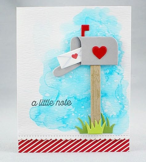 Crafts Room Ideas, Free Crafts, Birthday Card Drawing, Cards Watercolor, Mft Cards, Crafts Room, Envelope Art, Diy Valentine, Handmade Paper Crafts