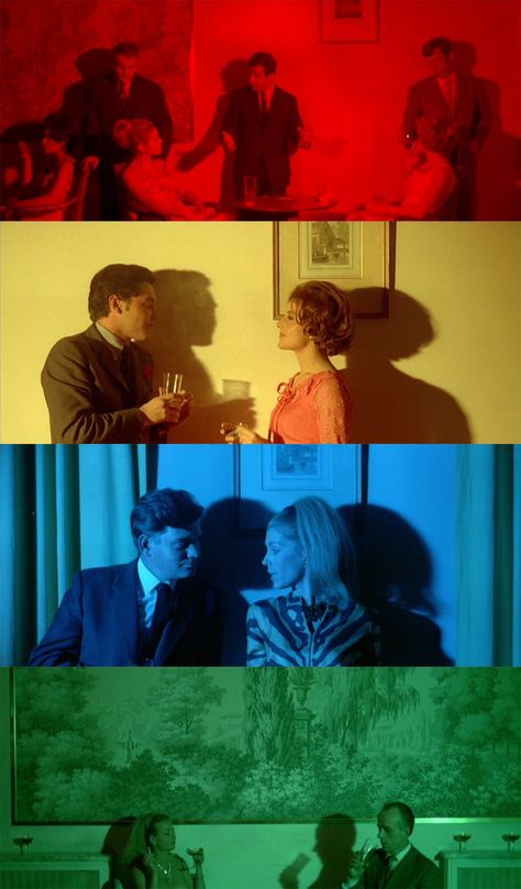 Pierrot Le Fou (Party scene colours) Party Scenes In Movies, Fashion In Film, Colour In Film, Colorful Movie Scenes, Colourful Cinematography, Dramatic Movie Scenes, Shortfilm Idea, Party Cinematography, Beautiful Movie Scenes