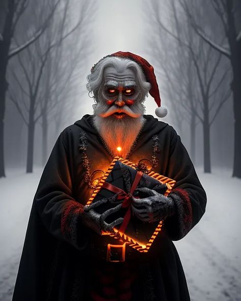 A very creepy looking Santa Claus snow - AI Photo Generator Evil Santa Claus, Santa Statues, Santa Claus Images, Thriller Novels, Suspense Thriller, Santa Claus, Statue