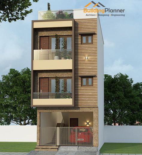 Buy ready building plans online | BuildingPlanner First Floor House Design, North Facing House, 3d Elevation, House Plans, House Design, Design