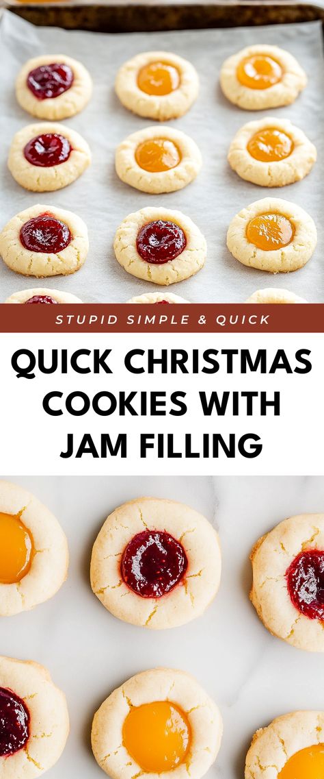 Image for Quick Christmas Cookies with Jam Filling Cookies With Jam Filling, Quick Christmas Cookies, Cookies With Jam, Clematis Varieties, Cookie Contest, Easy Jam, Jam Cookies, Homemade Pastries, Filled Cookies