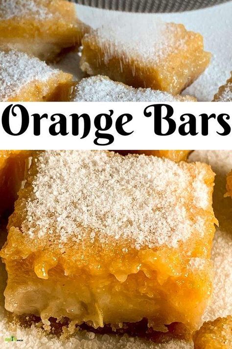 Recipes Using Mandarin Oranges, Fresh Orange Desserts, Recipes With Mandarin Oranges, Tangerine Recipes, Orange Bars, Orange Recipes Dessert, Mandarine Recipes, Orange Dessert, Winter Dessert