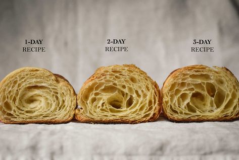 French Croissants, French Croissant, French Baking, Croissant Recipe, French Recipes, Food Bread, Piece Of Bread, Recipes Bread, Bakery Ideas