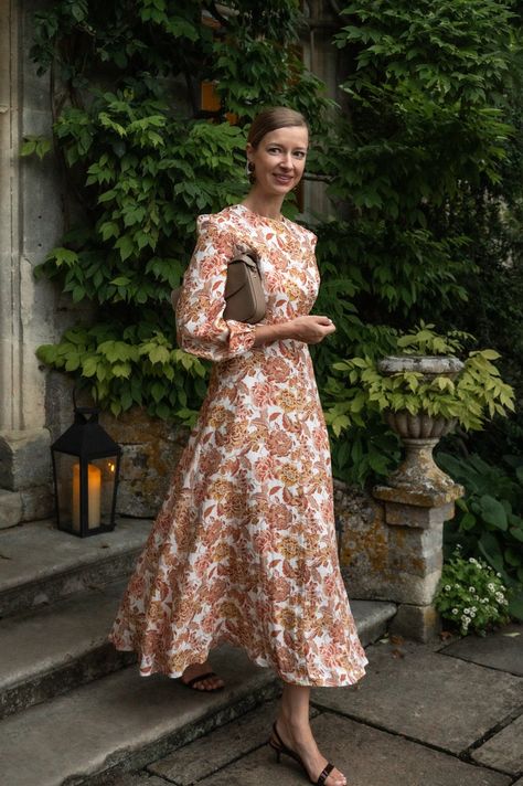 What to Pack for 10 days in England and Ireland - STACIE FLINNER Burgundy Midi Skirt, Venice Simplon, Stacie Flinner, Silk Maxi Skirt, Olive Dress, Orient Express, Georgette Dress, Silk Midi Dress, Green Floral Dress