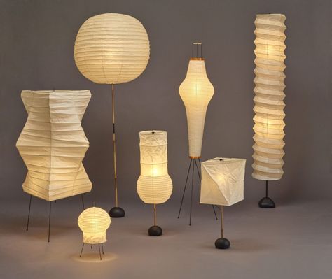 Noguchi Lamp, Paper Floor Lamp, Kagawa, Isamu Noguchi, Light Sculpture, Paper Lanterns, Mid Century Modern Design, Interior Architecture Design, Light Fixture