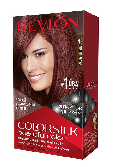 Teenage Hair, Auburn Hair Dye, Revlon Hair Color, Ammonia Free Hair Color, Color Castaño, Revlon Colorsilk, Peeling Facial, Revlon Color, Hair Color Brands