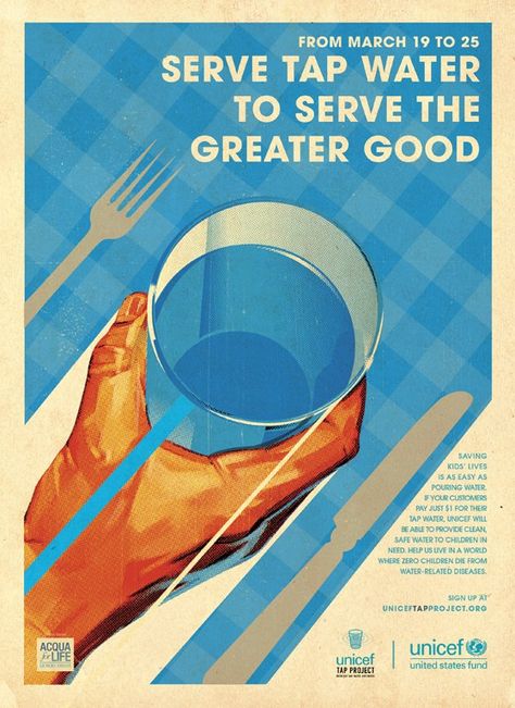 UNICEF Tap Project campaign World Water Day, Publicidad Creativa, World Water, Social Cause, Propaganda Posters, Greater Good, Ways To Communicate, Advertising Agency, Children In Need