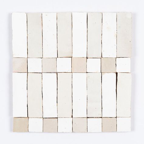 Zellige Floor, White Zellige Tile, Coastal Facade, Striped Tile, Fish Scale Tile, Zellige Tiles, Rectangle Tiles, Turkish Tiles, Victorian Tiles