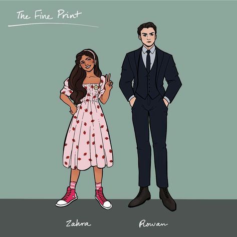 Zahra The Fine Print Fanart, The Fine Print Lauren Asher Fan Art, Dreamland Billionaires Fanart, Rowan And Zahra The Fine Print, The Fine Print Fanart, Rowan And Zahra, Kane Brothers, Dreamland Billionaires, Lauren Asher