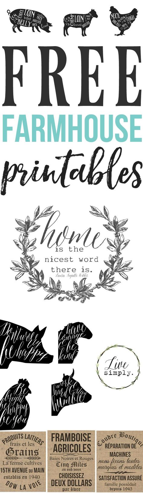 Need to spice up plain walls? If so then you are just like me! That is why we created this French Farmhouse Printables Wall Decor. My favorite way to add a little something to my walls is to hang up french style frames with some fun coordinating printable art. I found a great source below for fun free Printable … Free Farmhouse Printables, Farmhouse Printables, Gratis Printables, Images Vintage, Diy Farmhouse Decor, French Farmhouse, Digital Scrapbook Paper, Silhouette Cameo Projects, Cameo Projects