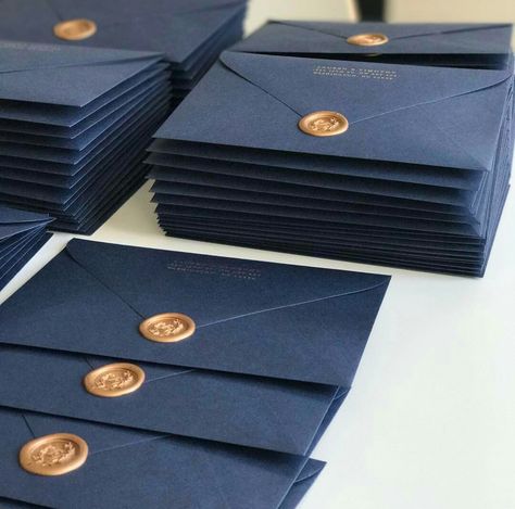 Dark Blue Wedding, Pretty Invitations, Photo Envelope, Gold Packaging, Better Things, Rest Days, Wedding Time, Wedding Weekend, Instagram Ideas