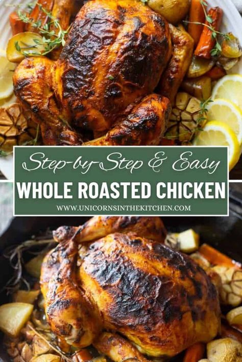 Easy Roasted Chicken, Roast A Chicken, Roasted Chicken Recipe, Layer Salad, Pan Chicken Recipes, Slow Cooked Chicken, Favorite Recipes Chicken, Persian Cuisine, Whole Roasted Chicken