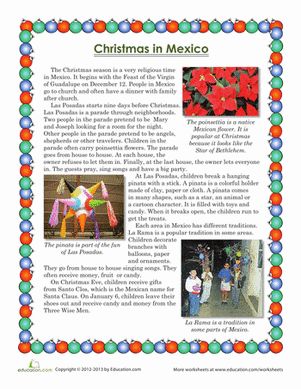 If you're good in Mexico, the Three Wise Men might come on Christmas Day and leave you candy and money! Christmas In Mexico, Mexico Christmas, Spanish Holidays, Christmas Units, Spanish Christmas, Christmas Teaching, Christmas Reading, Celebration Around The World, Christmas Worksheets