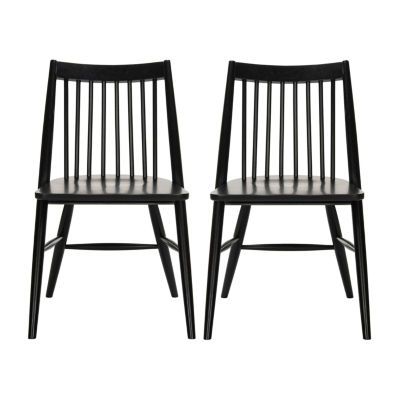 Buy Wren Dining Side Chair-Set of 2 at JCPenney.com today and Get Your Penney's Worth. Free shipping available Dining Table Redo, Black Kitchen Chairs, Retro Dining Chairs, Fabric Chairs, Tufted Side Chair, Lake House Kitchen, Traditional Dining Rooms, Bench Seats, Clean Decor