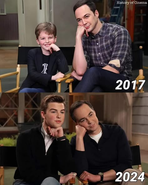 Jim Parsons And Iain Armitage, Big Bang Theory Memes, Iain Armitage, Big Bang Theory Funny, Big Bang Theory Sheldon, The Big Band Theory, Bigbang Theory, The Bigbang Theory, Райан Гослинг