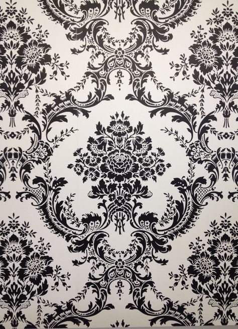 Damask wallpaper black and white Black And White Damask Wallpaper, Black And White Victorian Wallpaper, Victorian Damask Wallpaper, Black And White Wallpaper Vintage, Black Print Wallpaper, Black And White Vintage Wallpaper, Black And White Floral Wallpaper, Wallpaper Damask, Vintage Wallpaper Patterns