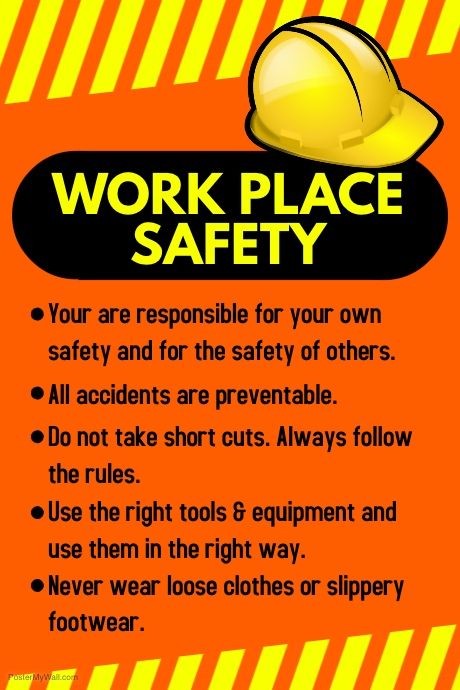 Factory Safety Posters, Safety Signage In Workplace, Industrial Safety Posters, Industrial Safety Slogans, Safety At Workplace, Woodworking Safety, Workshop Safety, Workplace Safety Slogans, Fire Safety Training