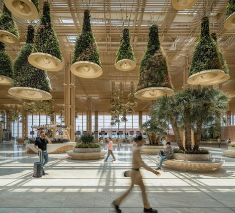 SOM designs "terminal in a garden" for Bangalore airport Beautiful Airport, Bangalore Airport, Terminal Design, Kempegowda International Airport, Bangalore City, Bamboo Structure, Airport Terminal, Airport Design, Airports Terminal