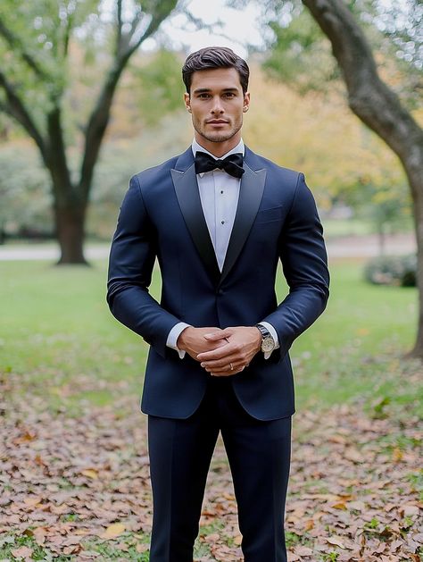 Step into sophistication with our elegant navy tuxedo. Visit our website to discover more.   https://suitcentury.com/suits/navy-suit  #FormalWear #menssuitstyle #mensfashion #menssuits #mensstyle #suitstyle #suits #menstyle #suitup #menswear #suitandtie #men #dapperfashion #style #suitsformen #mensfashionblog Midnight Blue Tuxedo, Groomsmen Attire Navy, Navy Blue Groomsmen, Navy Groomsmen, Navy Tuxedo, Blue Groomsmen, Mens Suit Style, Navy Tuxedos, 2025 Wedding