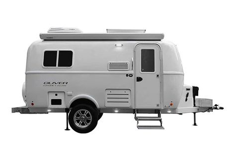 Four Season Trailer for Sale | Oliver Travel Trailers Fiberglass Camper, Lightweight Trailers, Utah Trip, Small Travel Trailers, Camping Sites, Trailer Build, Small Campers, Rv Lifestyle, Factory Tours