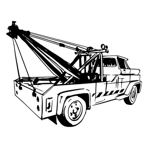 Tow truck for car recovery PNG Design Car Advertisement, Line Art Design, Tow Truck, Create T Shirt, Png Design, Car Design, Svg Design, Png Image, T Shirt Design